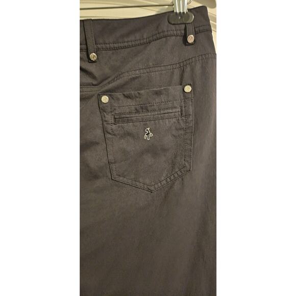 Green Lamb Golf Skort Size 10 Pockets Logo Zip Button Closure Mesh Lining - Picture 7 of 10